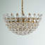 Luminaire suspendu bol unique à 5 lumières avec accents de cristal Abel-2097298356-2097298379