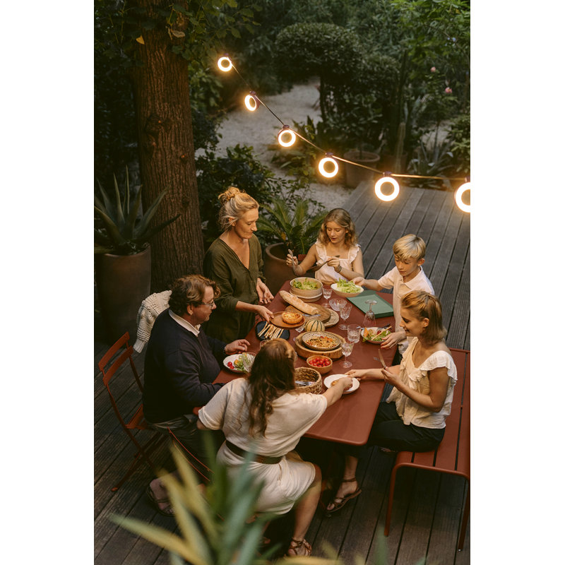 Bistro Outdoor Dining Side Chair, Red Ochre