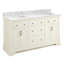 Claudia 60" Mahogany Double Basin Vanity Set with Cabinet, Vanity Top-272732364-273085865-273085877