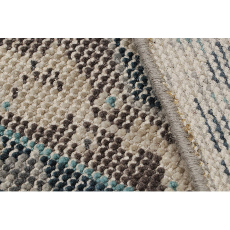 Handmade Silk and Wool Area Rug