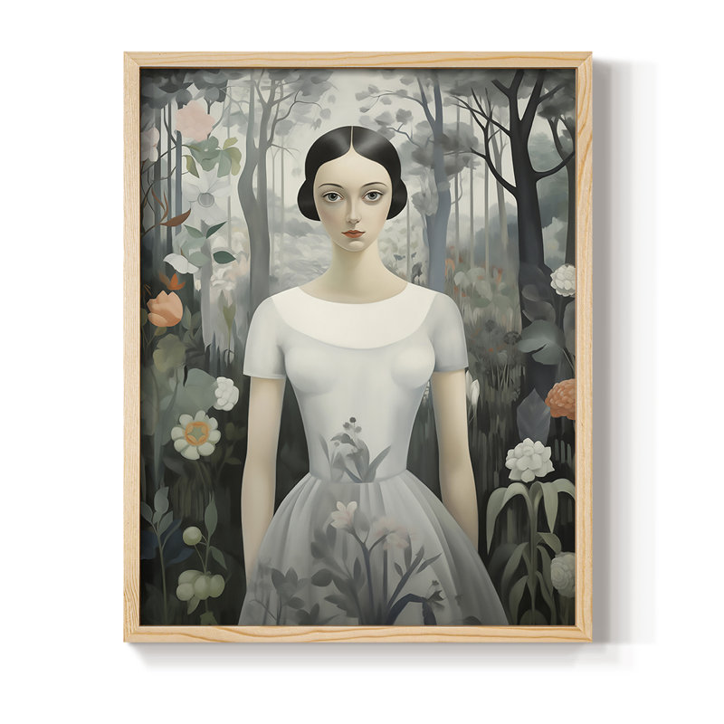 «WOMEN Series», reproduction encadrée en bois massif, H 11 po x l 9 po