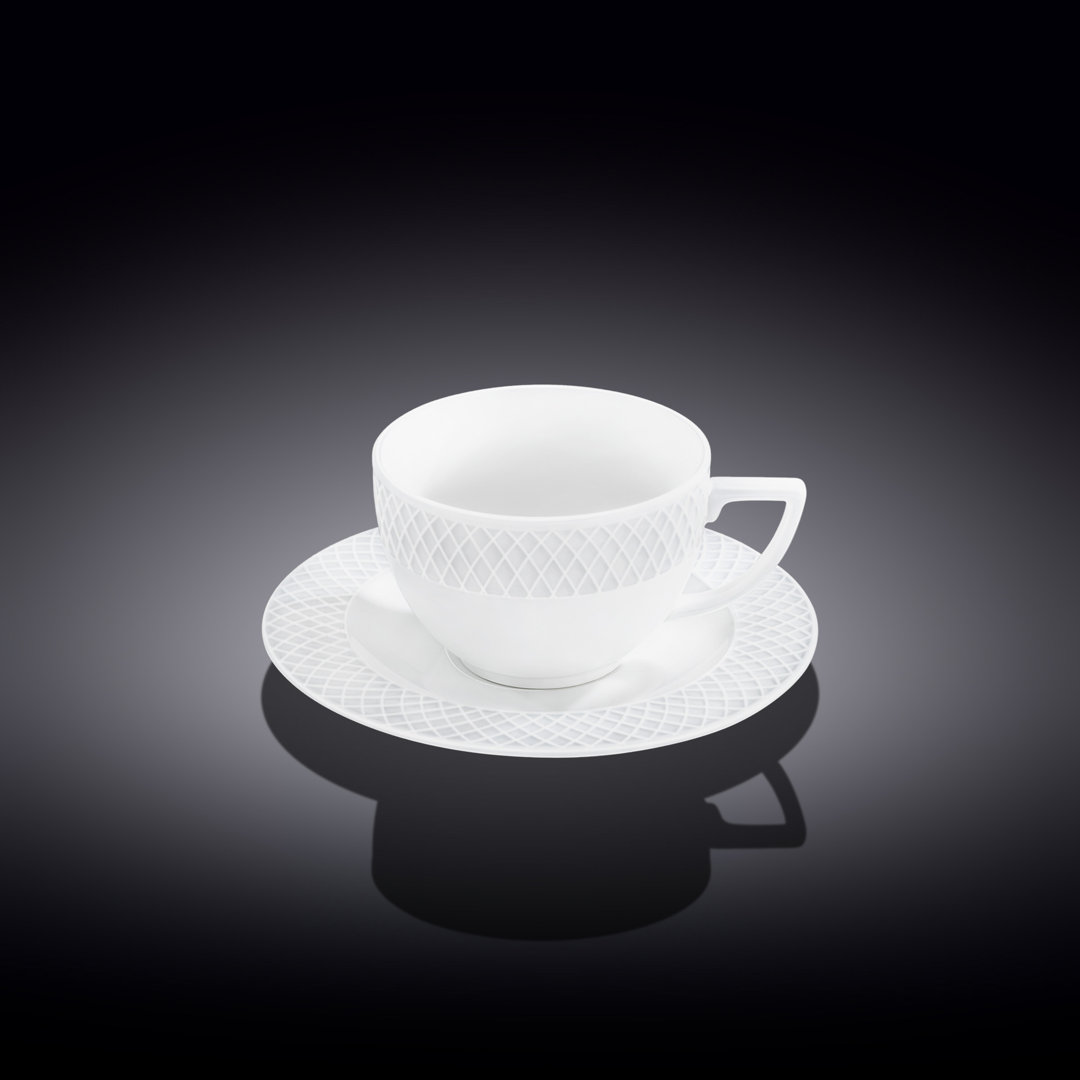 Fine Porcelain Porcelain Coffee Cup And Saucer