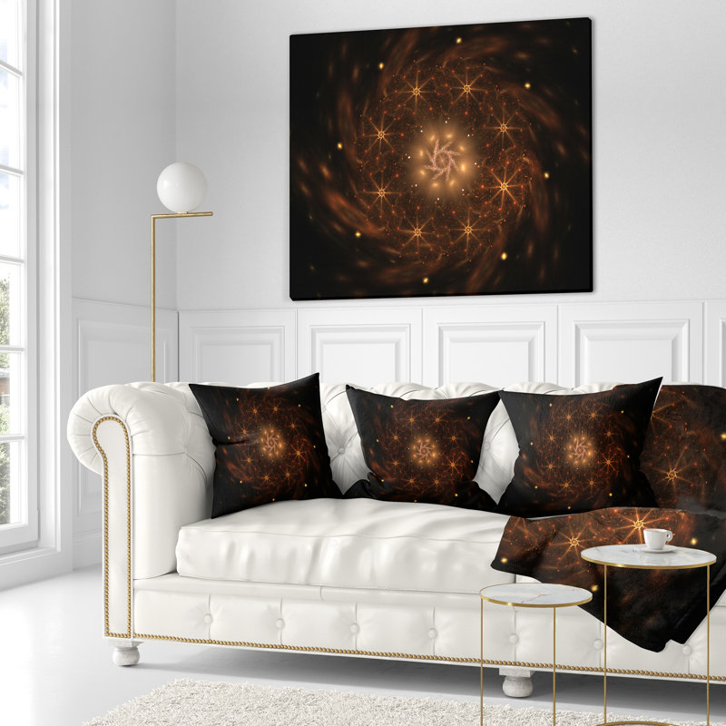 Grand coussin floral rond à fleurs, 16 po x 1 po, Coussin décoratif