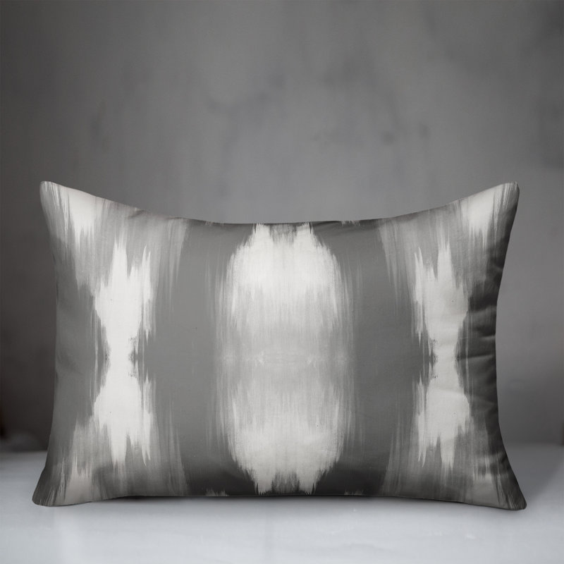 Outdoor Throw Pillow, Gray