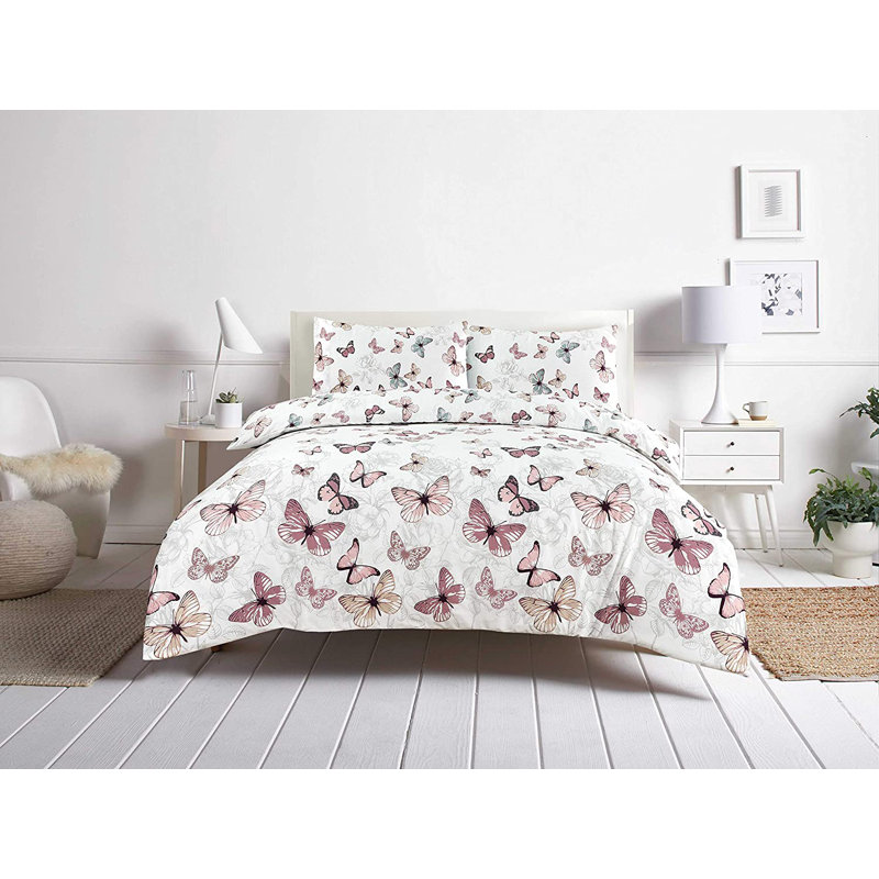 NightComforts Geometric Duvet Cover Set, Single - 2 Standard Pillowcases