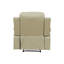 Fauteuil recling manuel beige en cuir végétalien-744291917