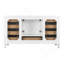 Meuble-lavabo autoportant 60 po avec meuble-lavabo simple en bois massif 60 po