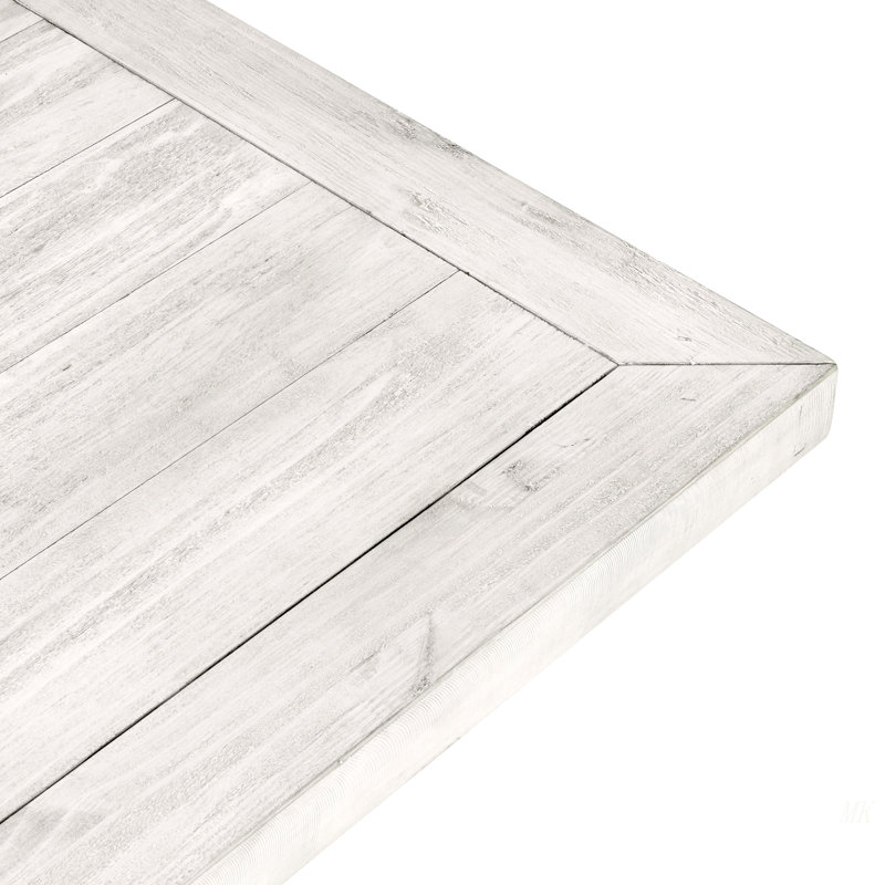 Table de salle à manger Caleb, 30,05 po H x 93,95 po L x 38,95 po L x l, Blanc antique