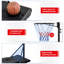 Adjustable Height Foldable 76Cm Metal Portable Basketball Hoop