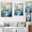 Voile d'aquarelle bleu et beige sur toile-91270027-91270026