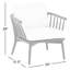 Chaise longue d'extérieur Byng - blanc chaud