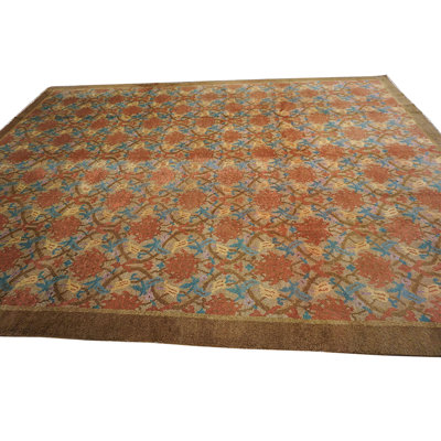 Tapis art déco chinois doux et doux de couleur antique