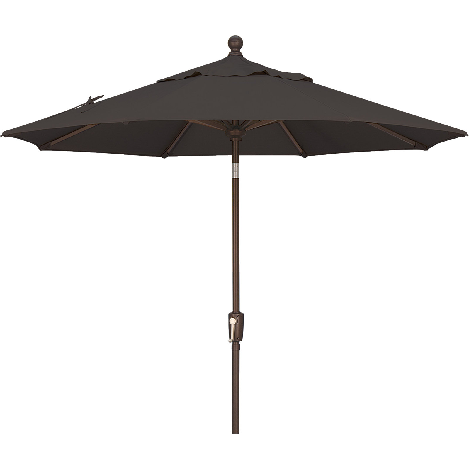 Launceston Market Umbrella, Canvas Black Sunbrella® Canvas, Bronze, 96" H x 90" W x 90" D