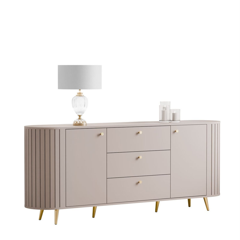 190cm Sideboard, Cashmire/Gold