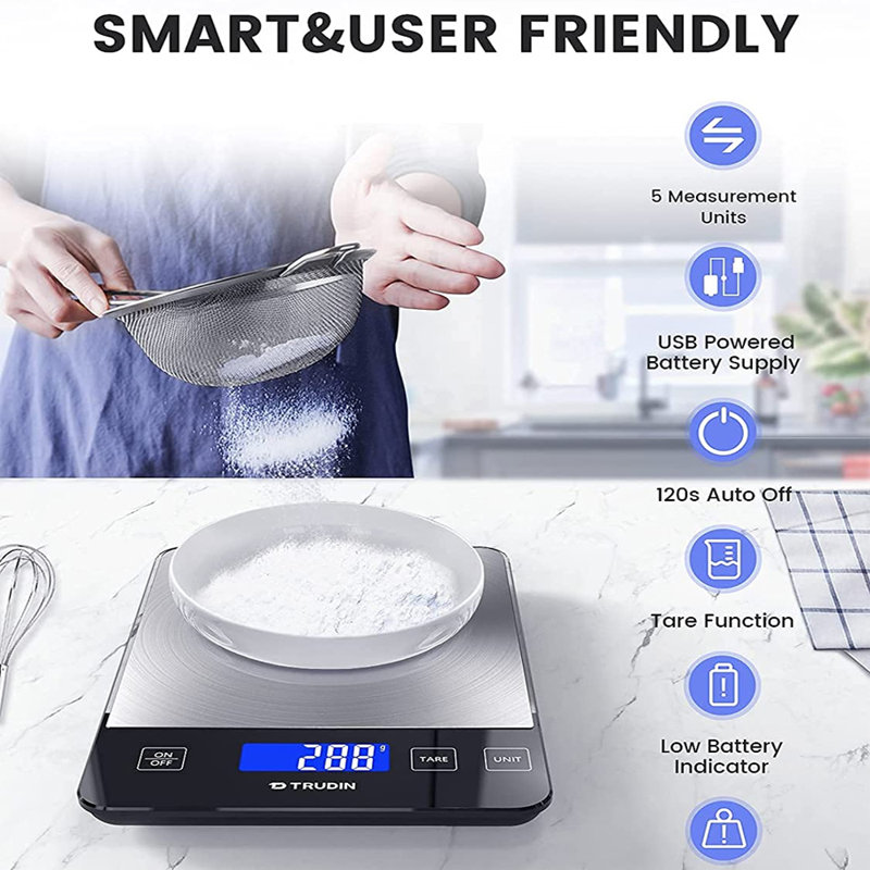 Balance pour aliments Norbi avec USB rechargeable