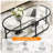Caoimhlin Tempered Double-Layer Glass Oval Coffee Table-1355186454