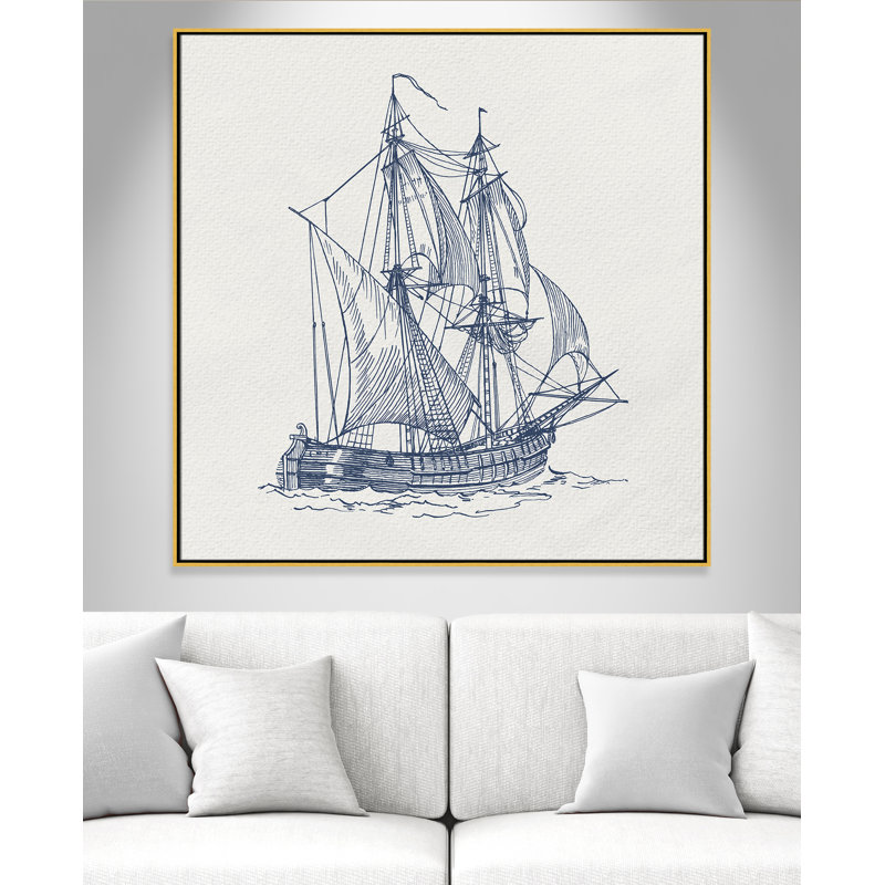 «Into the Sea I» par Kimberly Allen, Or, H 46,5 po x l 46,5 po