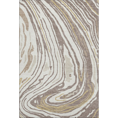 Premium Machine Washable Cossette AMF1051 Swirls Rug