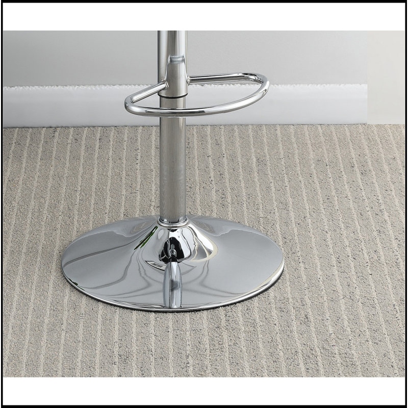 Tabouret de bar polyvalent et réglable en gaz synthétique noir