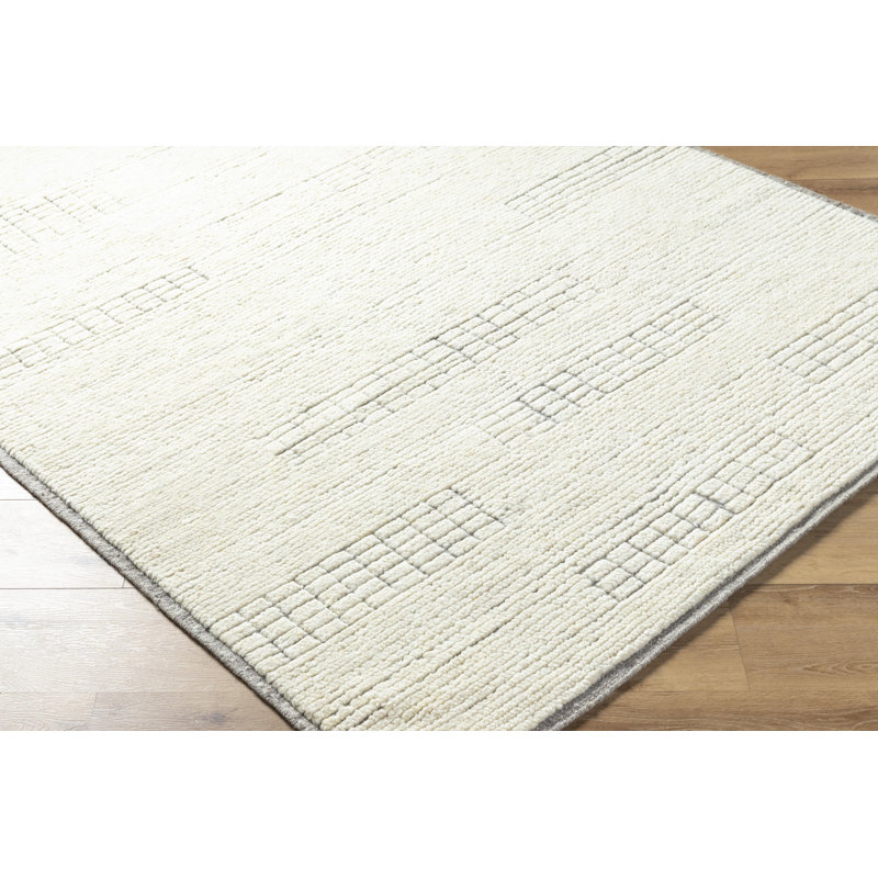 Davey Wool Abstract Area Rug, Rectangle 9' x 12'