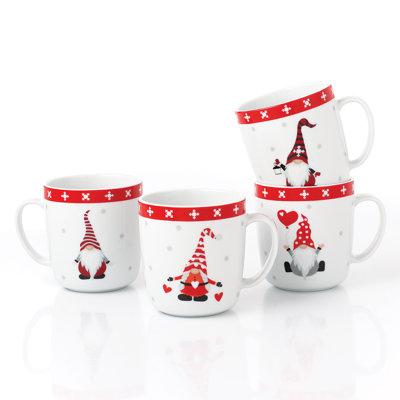 4pk Nordic Gnome Mugs