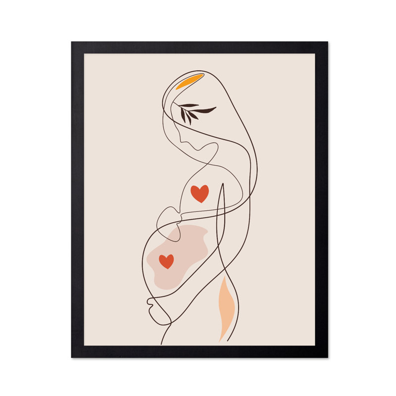 Dessin de femme enceinte n ° 2, Unframed, Poster, 11"H x 14"W