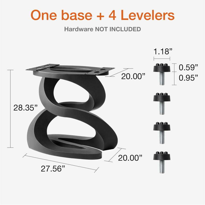 Onda Metal Dining Table Base