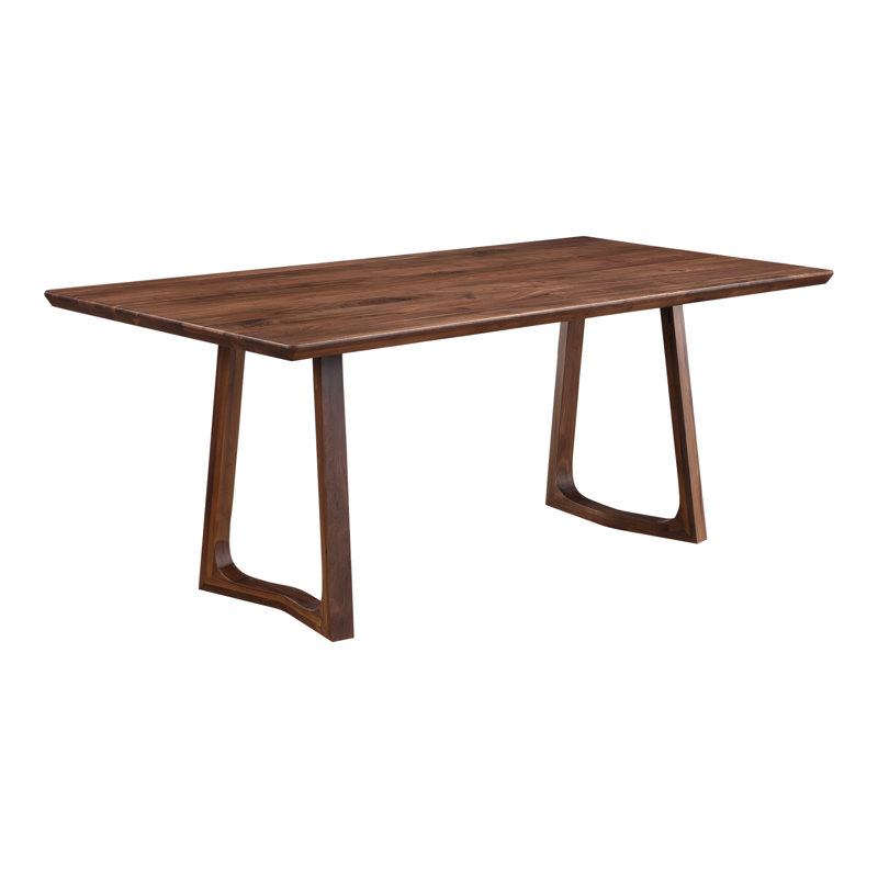 Longfellow Solid Wood Dining Table, Walnut