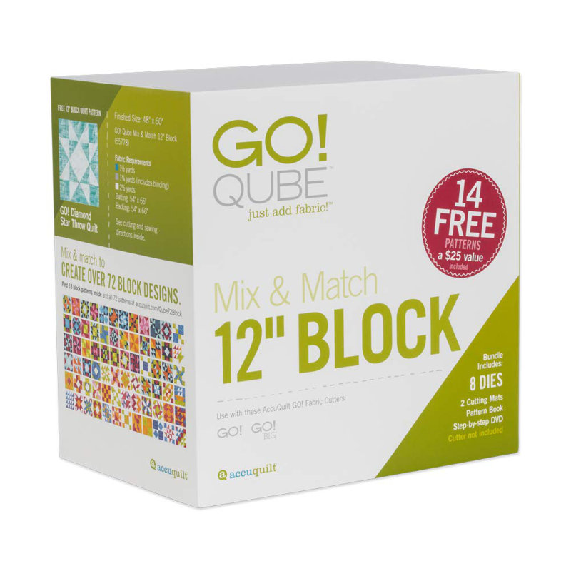 AccuQuilt GO! Qube Mix & Match 12” Block