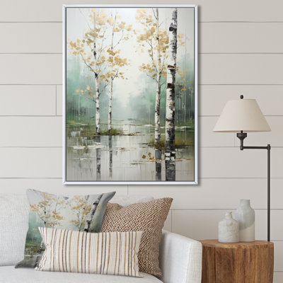 «Zelah Birch Woods Ethereal Elegance IV», reproduction sur toile