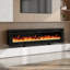 Electric Fireplace with Remote Included, 12 Flame Colours-1000977328