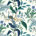 Bleu paon et lin blanc RPC