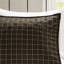 Courtepointe 3 pièces - noir / brun, réversible, microfibre, matelassage en canaux, imprimé réversible facile d'entretien, toucher doux, taies décoratives à fermeture à glissière-120469793-120469790