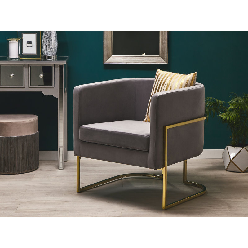 Echo Upholstered Armchair, Grey