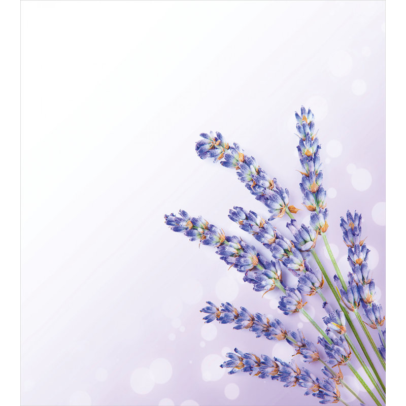 Lavender Floral Organic Cotton Queen Duvet Cover Set