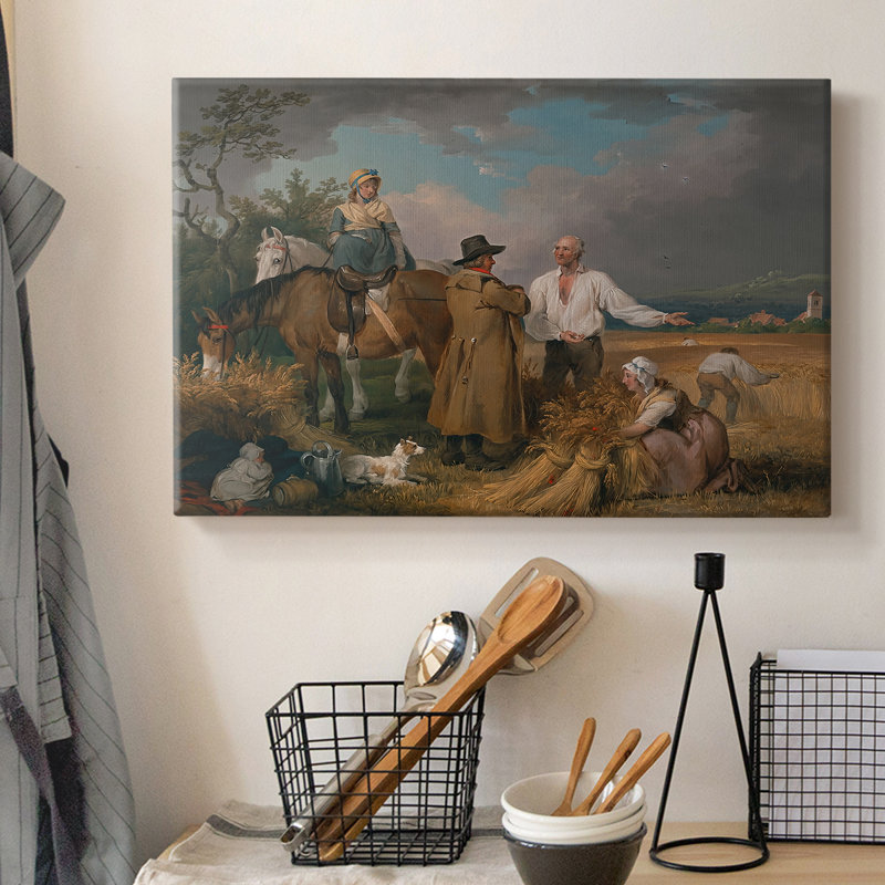 Moissonneurs-George Stubbs-Toile tendue avec châssis-1785, 8 x 12