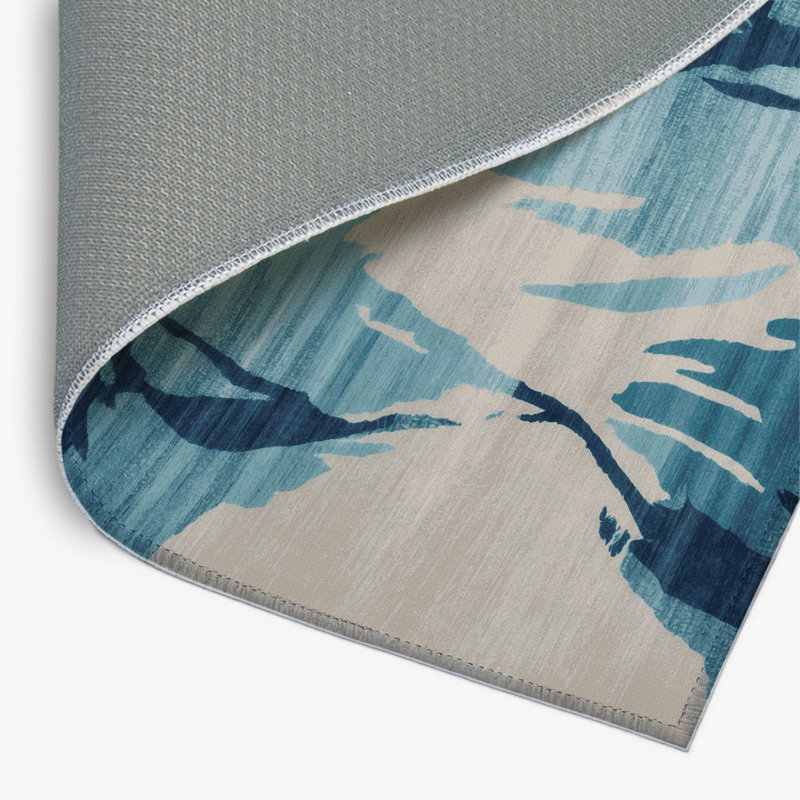 Watercolor Brown Indoor and Outdoor Area Rug, Rectangle 2' x 3'