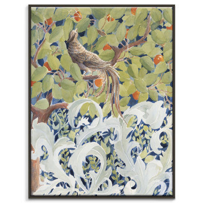 Happy Serenade 1 Piece Single Picture Frame and Floater Frame Wall Art on Canvas
