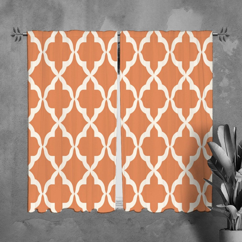 Tihomira Polyester Room Darkening Curtain Pair, L 20 po x L 82 po