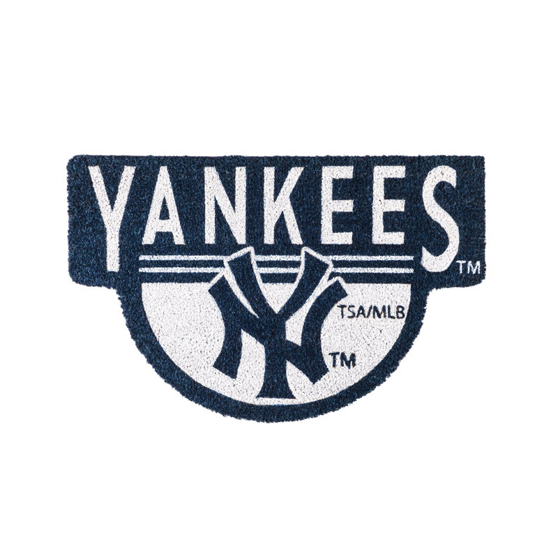 NFL Shaped Coir Outdoor Welcome Mat, Yankees