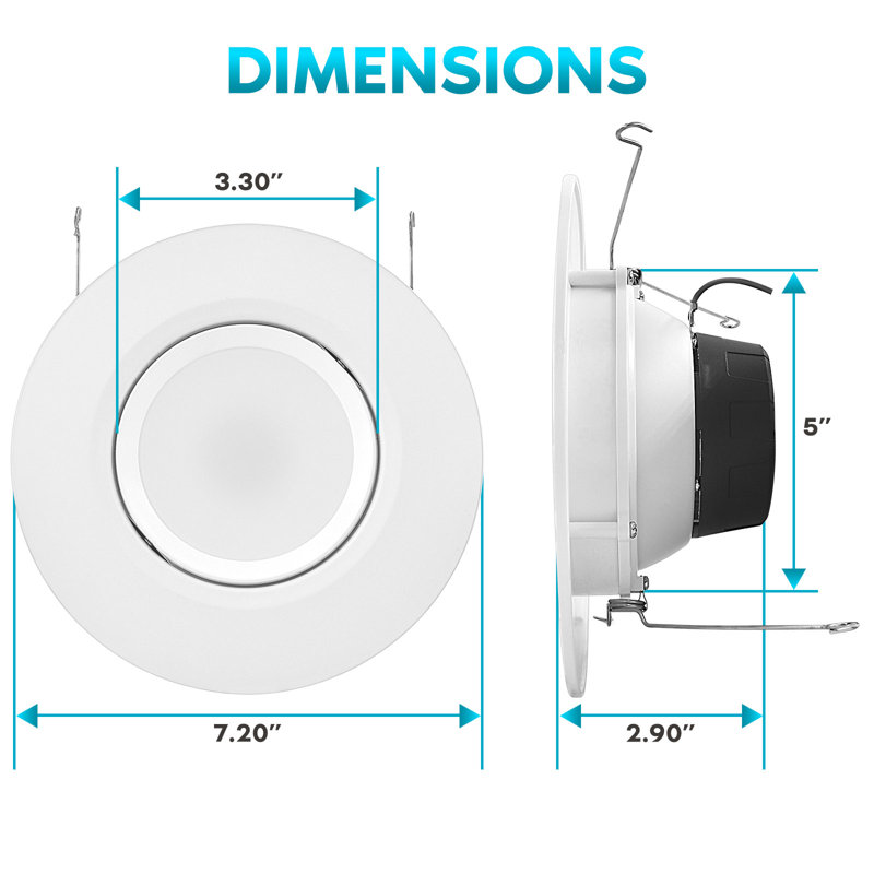 Ensemble d'éclairage encastré DEL 5 "/ 6" Remodel IC