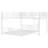  Arlia L-Shaped Metal Twin Over Full Size Bunk Bed-777598410