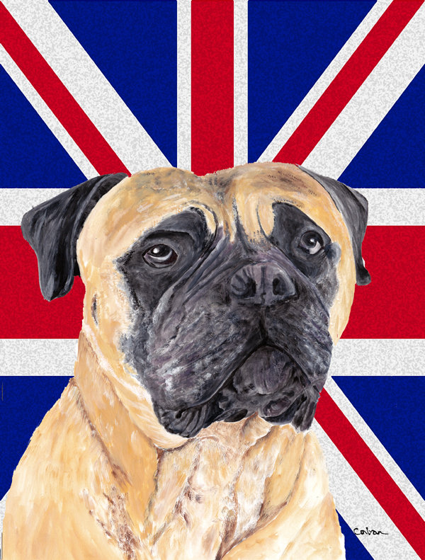 Drapeau de jardin 2 côtés english union jack, Mastiff