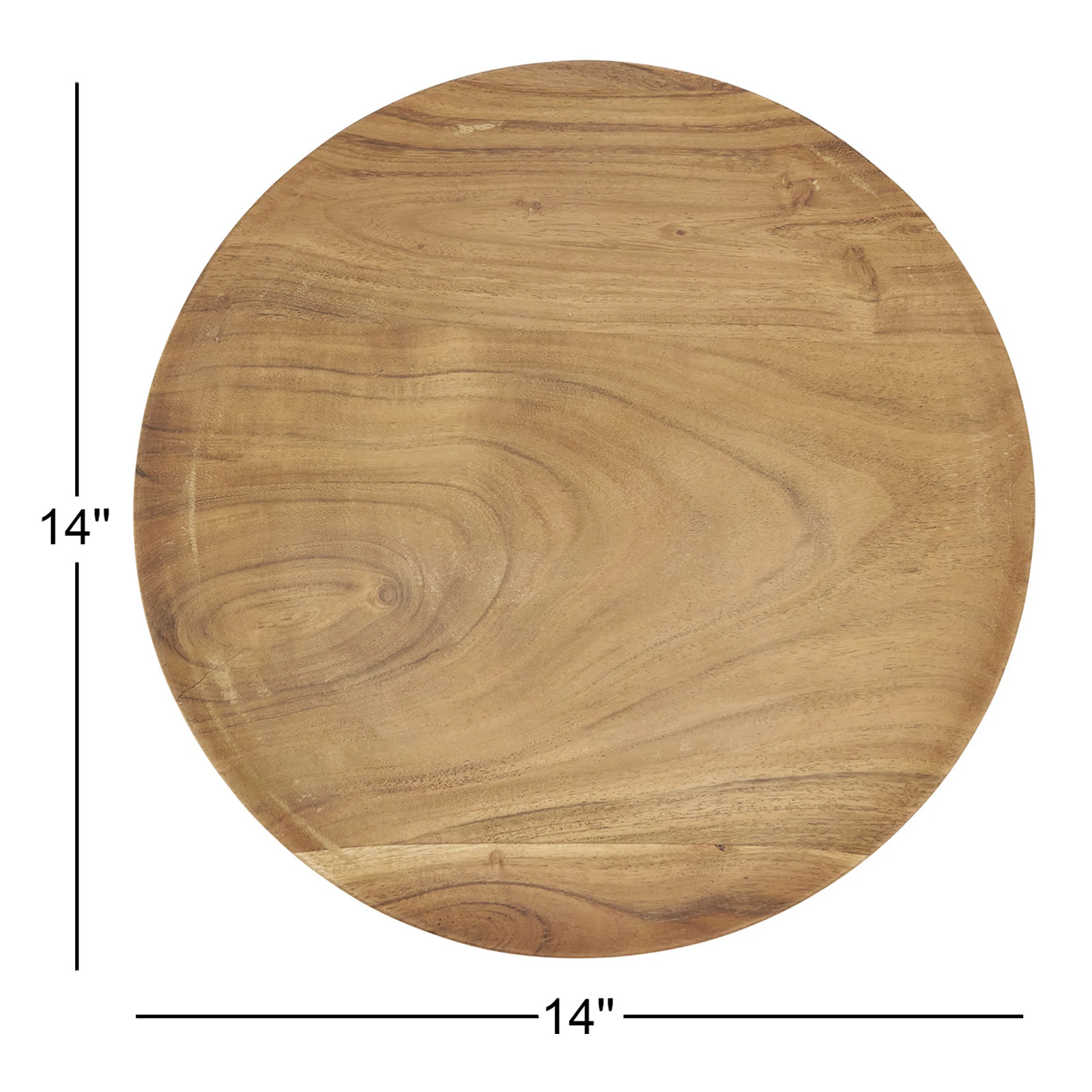 Sousplat Collection Sousplat Mango Wood Charger, Natural