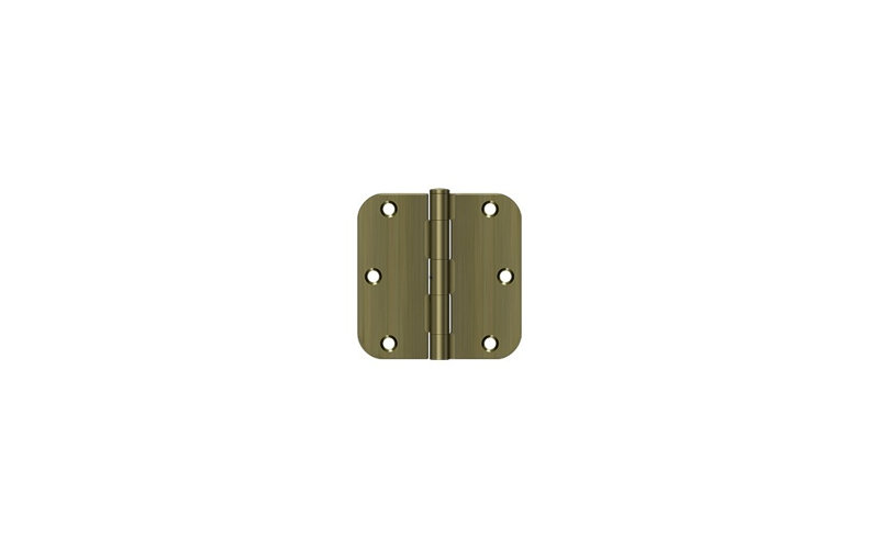 Steel Butt Bearing Hinge, Antique Brass