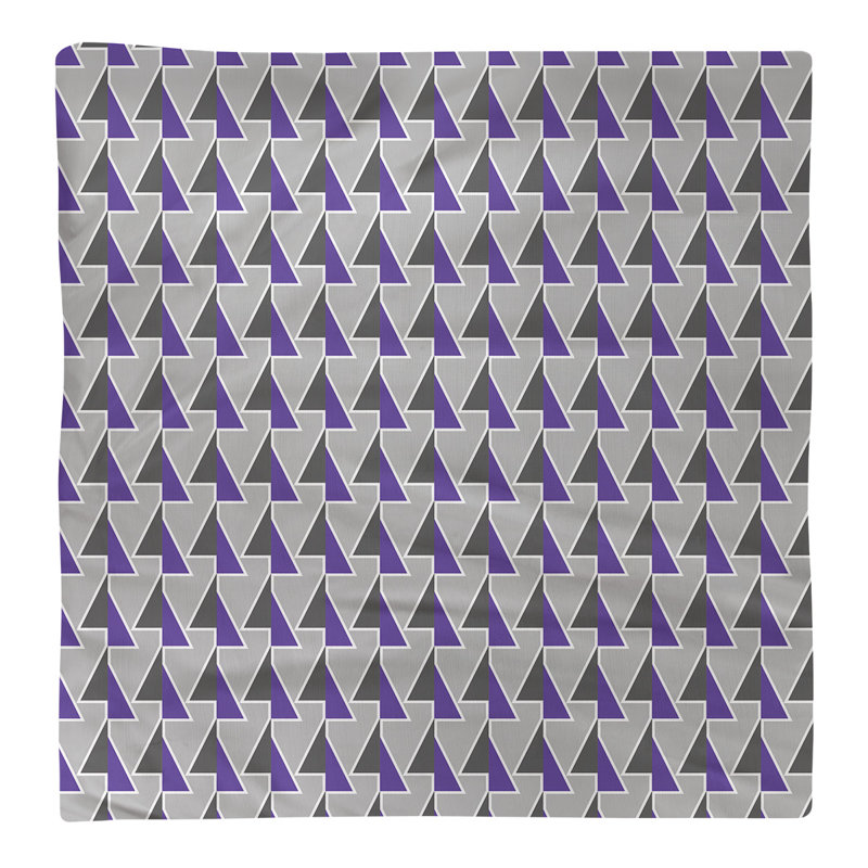 Jordao Cotton Geometric Square Napkin, 0.1" H x 10" W x 10" D, Purple, Cotton Twill