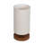 Elegant Modern Table Lamp, Cream Color, 12 x 6 in | 100% Wooden Base with Fabric Shade, 31 in Height, 59 in Cord | E14 Socket, Max 40W | Perfect for Scandinavian & Country Decor, Stylish Lighting Solution