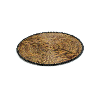 Natural Vine Round Beaded Placemats