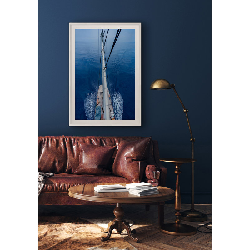 Top Of Mast Print by Frederick, Shawn, White Single Picture Framed