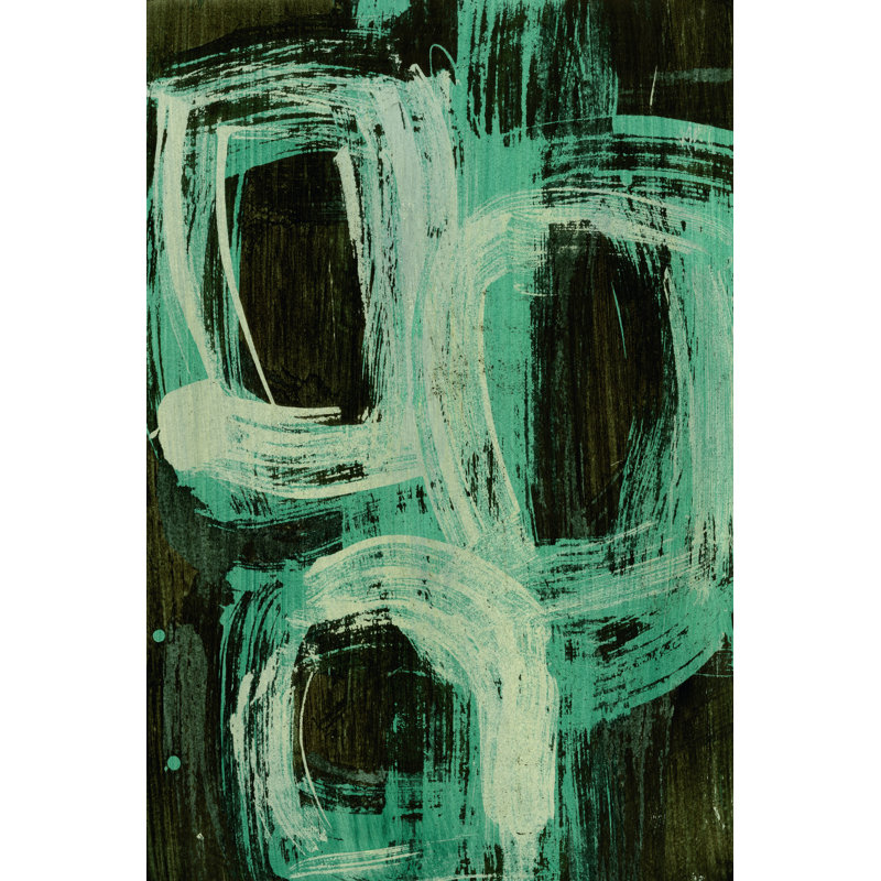 Aquamarine Windows II by Charles McMullen - Wrapped Canvas Painting, 122cm H x 81cm W x 3.8cm D
